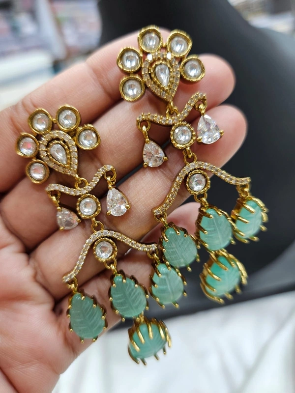 see green earrings