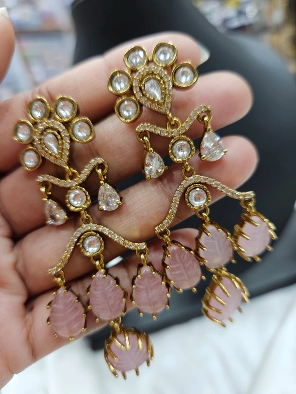 babby pink earrings