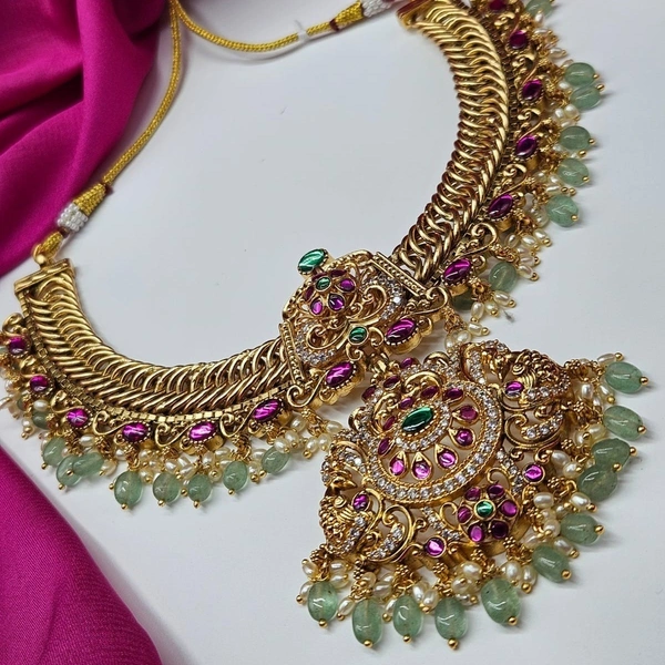 pure kemp brass pendant necklace with earrings