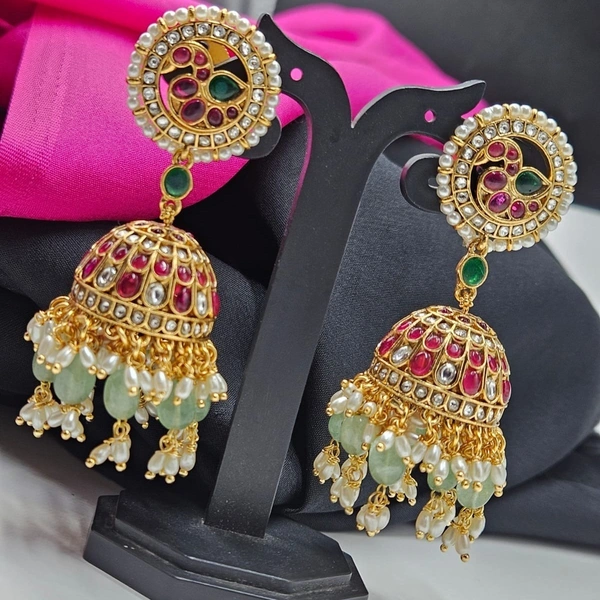 precious kundan jadau guttapusalu neck set