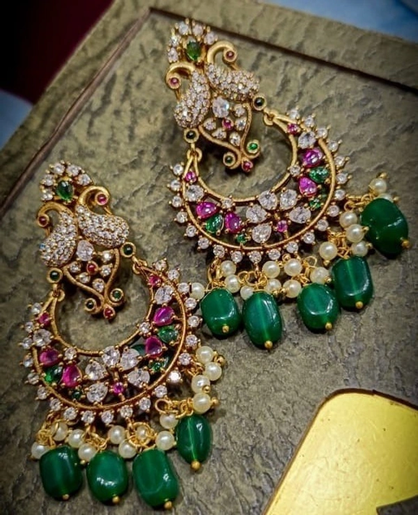 royal multi chandbali earrings