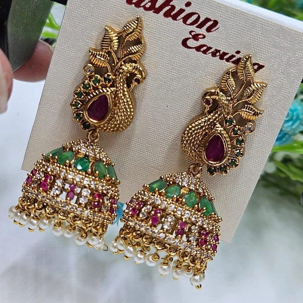 peacock earrings