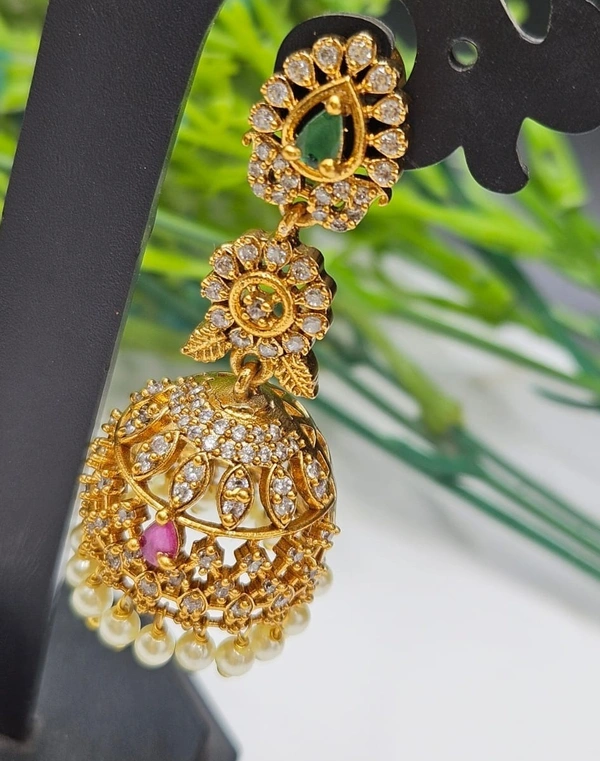 mat cz earrings