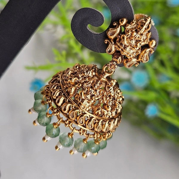 see green earrings