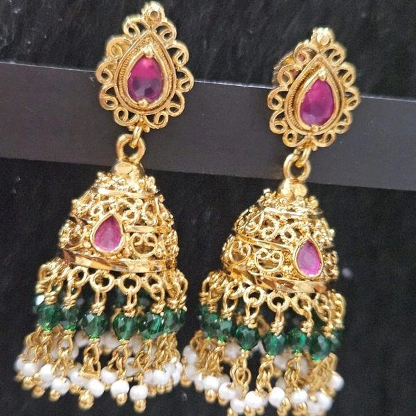 gold repical earrings
