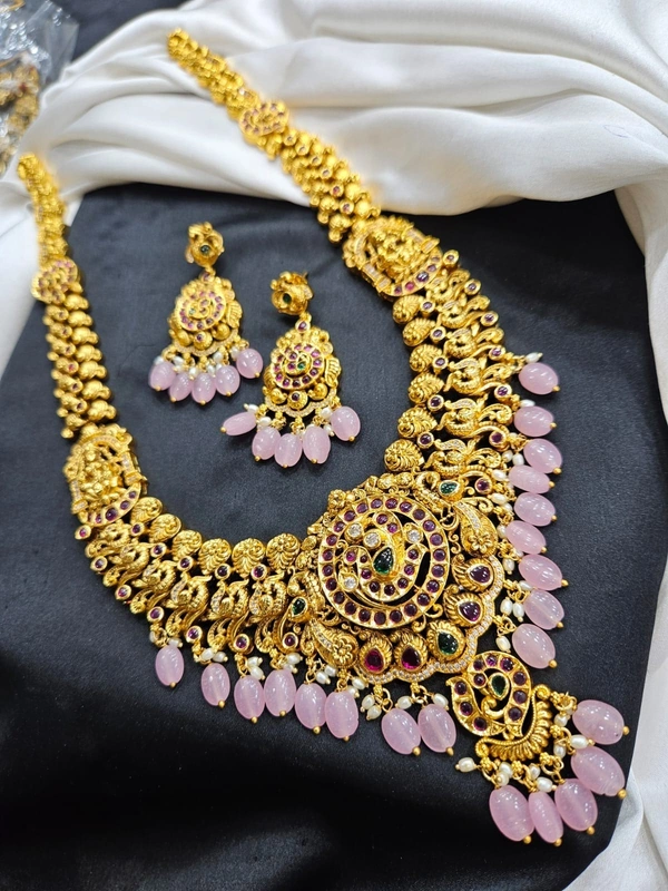 babby pink nakshi long haram