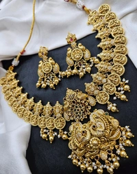 antique gold neck set