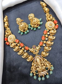 vinayaka coral neck set