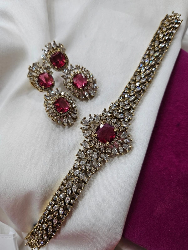 victorian chocker pink