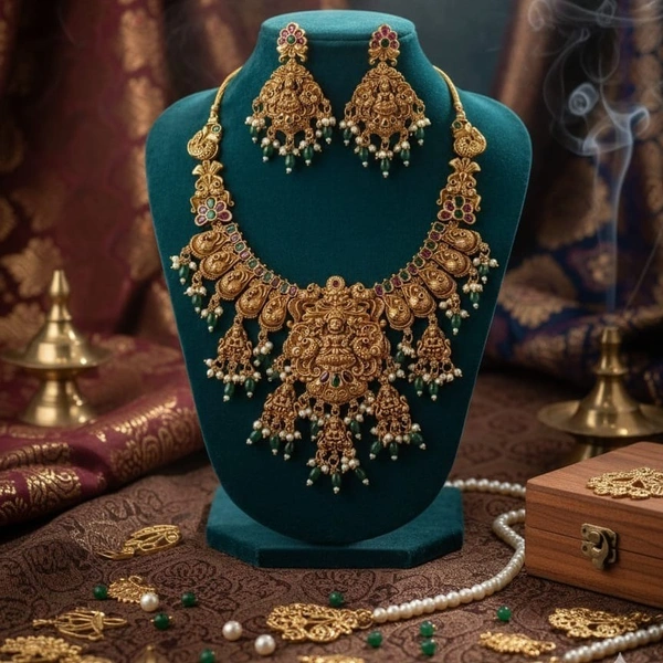 nakshi bridal jewellery neck set
