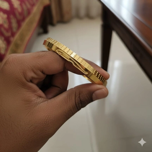 1 gram gold plated jagur kada