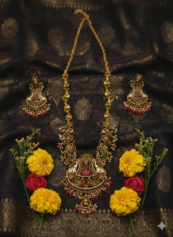 meenakari lakshmi neck set