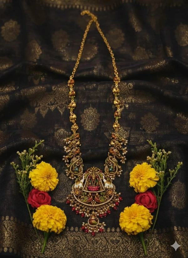 meenakari lakshmi neck set