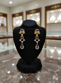 violet simple neck set