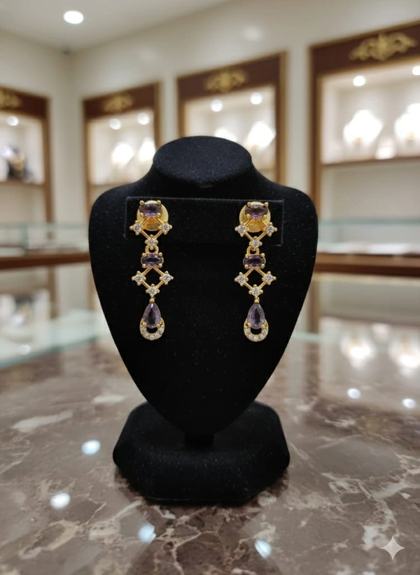 violet simple neck set