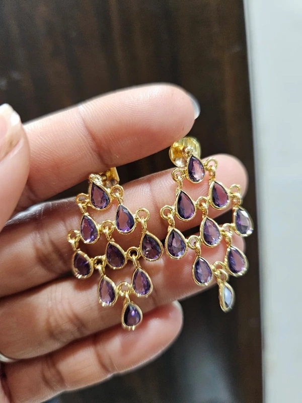 violet earrings