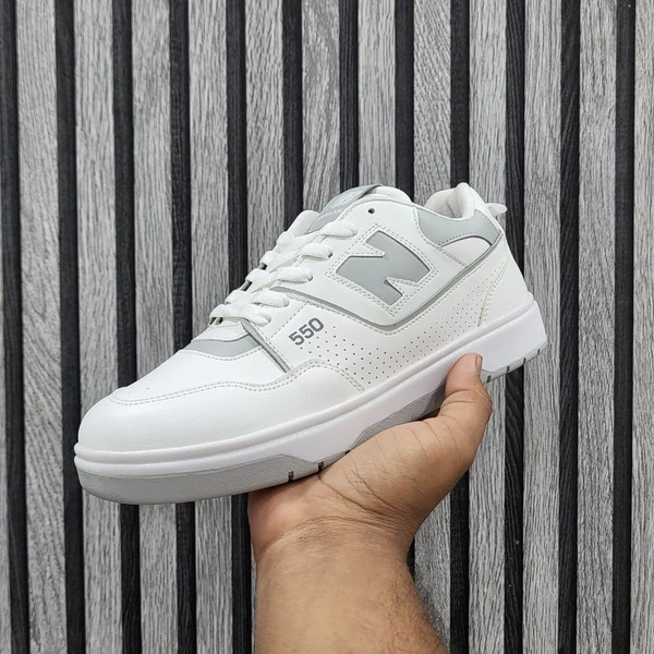 NB 550 WHITE GREY - UK 9