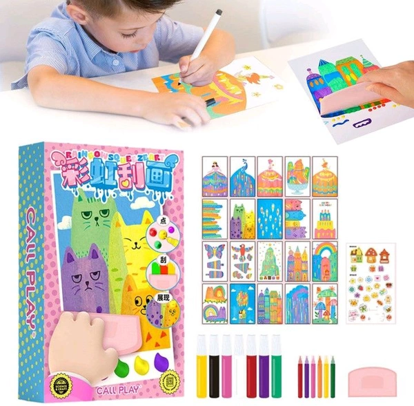 Rainbow Scratch Art Book