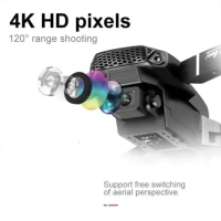 RECTITUDE Ultimate Aerial Adventure: E88 with 4K Camera and Advanced Features Drone - Black