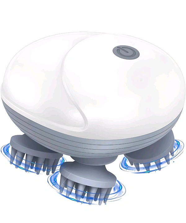 Electric Head And Scalp Massager  - White