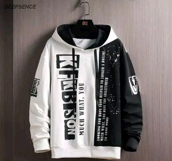 Saltlake Hoodie-Black and White - White, M