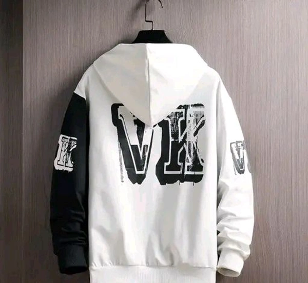 Saltlake Hoodie-Black and White - White, M