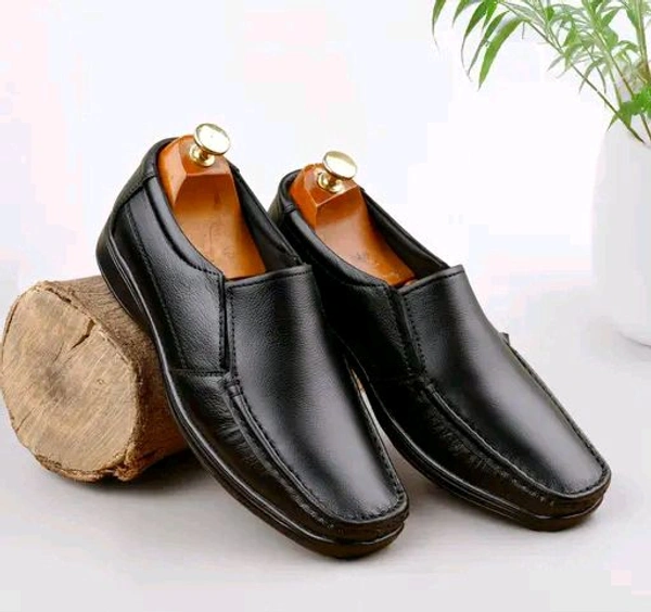 Formal Leather Shoes - Black, IND-6