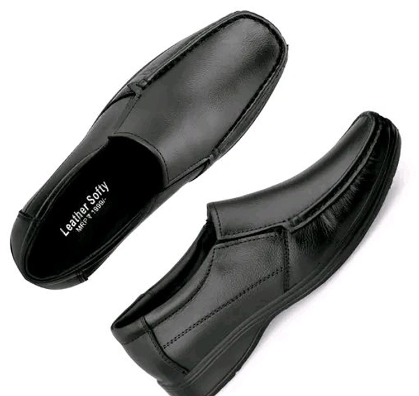 Formal Leather Shoes - Black, IND-7