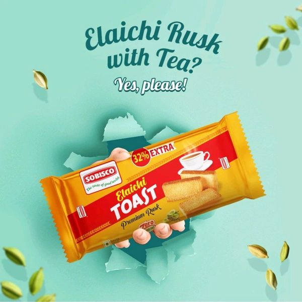 Sobisco SOBISCO
TOASTED
Elaichi
TOAST
Zero
Premium Rusk
