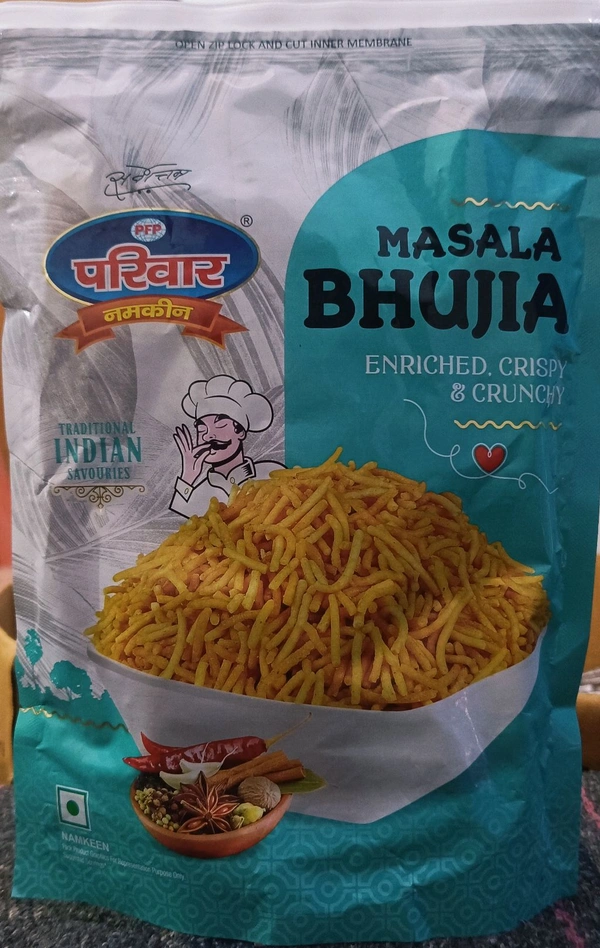 Parivar Namkin Premium Masala (420g) Bhujiya! Enriched, Crispy & Crunchy😋
