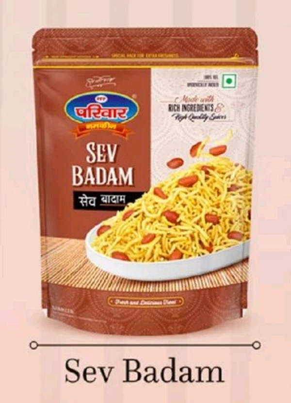 Parivar Namkin Premium SEV BADAM (420g)Made with RICH INGREDIENTS High Quality Spices
सेव बादाम