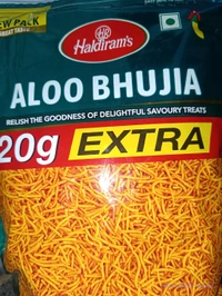 Haldiram ALOO BHUJIA
(420g)
RELISH THE GOODNESS OF DELIGHTFUL SAVOURY TREATS

20 EXTRA