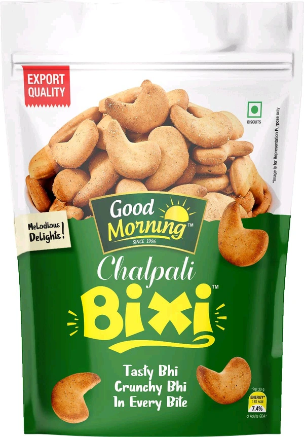 Good Morning Chatpata Cookies Biscuits For Kids And Families, Tasty Healthy Daily Snack |Mini Cracker bites || Chai (Tea) Time Assorted Snacks (Chatpati BIXI, Pack of 320 gm)
