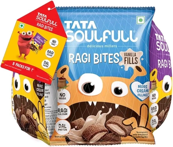 TATA SOULFULL

₹10/-

delicious millets

RAGI BITES

ORANGE FILLS