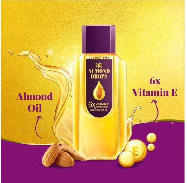 Bajaj Almond Drops Hair Oil  50ml - 30 Minute ⚡, 50ml
