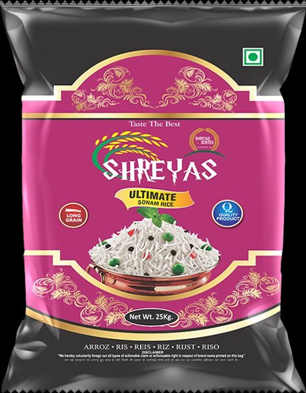 Shreyas Ultimate Sonam Rice 1kg - 1kg, 29 Minute⚡