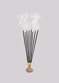Sri Kanchan Agarbatti Asli Gulab Incense Sticks|| 100% Herbal - Natural Fragrance Agarbatti - for Daily Puja, Rituals|| Silver Rose Fragrance for Divine ambience, Long Lasting (24 Sticks - 30 Minute ⚡