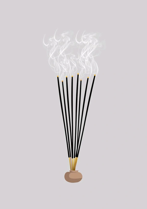 Sri Kanchan Agarbatti Asli Gulab Incense Sticks|| 100% Herbal - Natural Fragrance Agarbatti - for Daily Puja, Rituals|| Silver Rose Fragrance for Divine ambience, Long Lasting (24 Sticks - 30 Minute ⚡