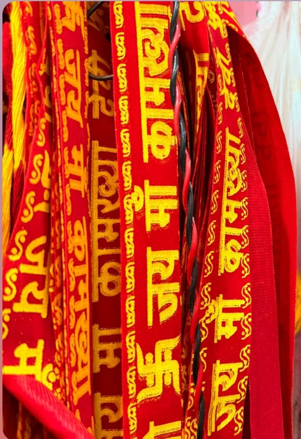 Jay Mata Di Satin Religious Patka