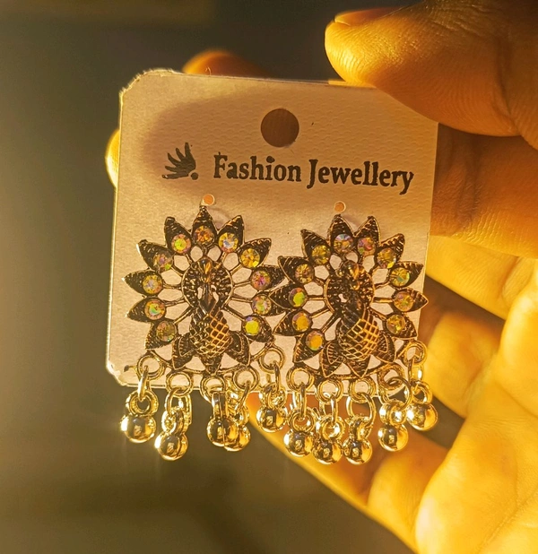 Toxloz  Crystal Jhumka – Stylish Earrings. Only 1 Peace Alabel
 - 10 Minutes