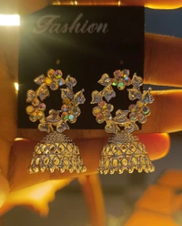 Toxloz  Crystal Jhumka – Stylish Earrings. Only 1 Peace Alabel
 - 10 Minutes