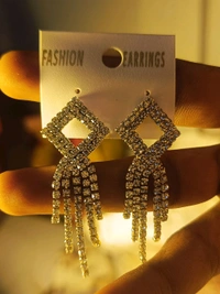 Toxloz  Crystal Jhumka – Stylish Earrings. Only 1 Peace Alabel
 - 10 Minutes