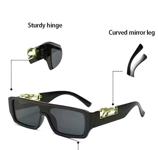 Minelookers Latest Unisex Fancy Rectangular Sunglasses 