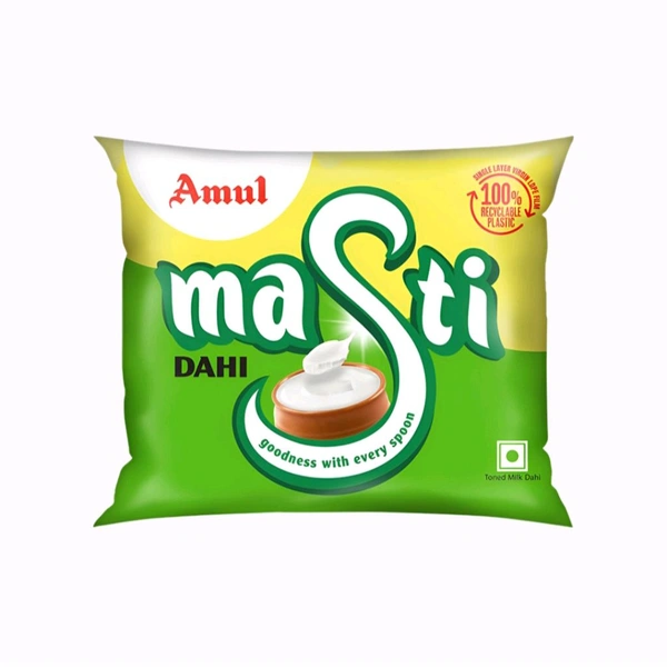 Amul Masti Pouch Curd - 390 g, 20 Minute