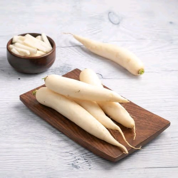 Ballia  Radish  White मूली Muli
 - Net Qty: 500 g
