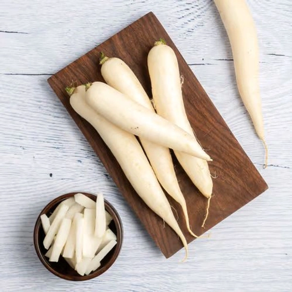 Ballia  Radish  White मूली Muli
 - Net Qty: 500 g