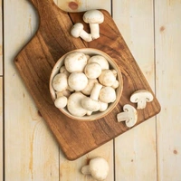 Mushroom Button
 - Net Qty: 1 pack (180-200 g), 20 Minutes