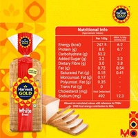 Harvest Gold White Bread
 - Net Qty: 1 pack (700 g), Get In 20 Minutes