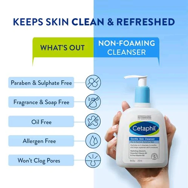 Cetaphil Gentle Skin Cleanser - 1L, 🛵10 Minutes