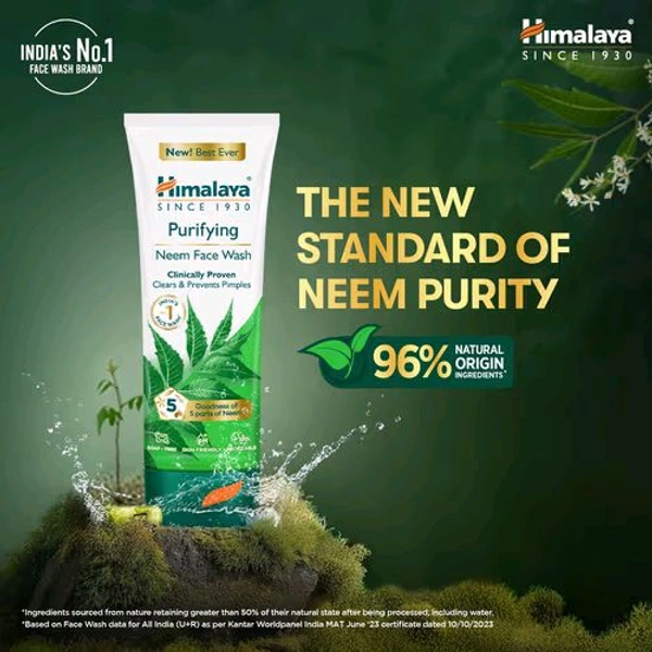 Himalaya Purifying Neem Face Wash - 150 ml, 🛵10 Minutes
